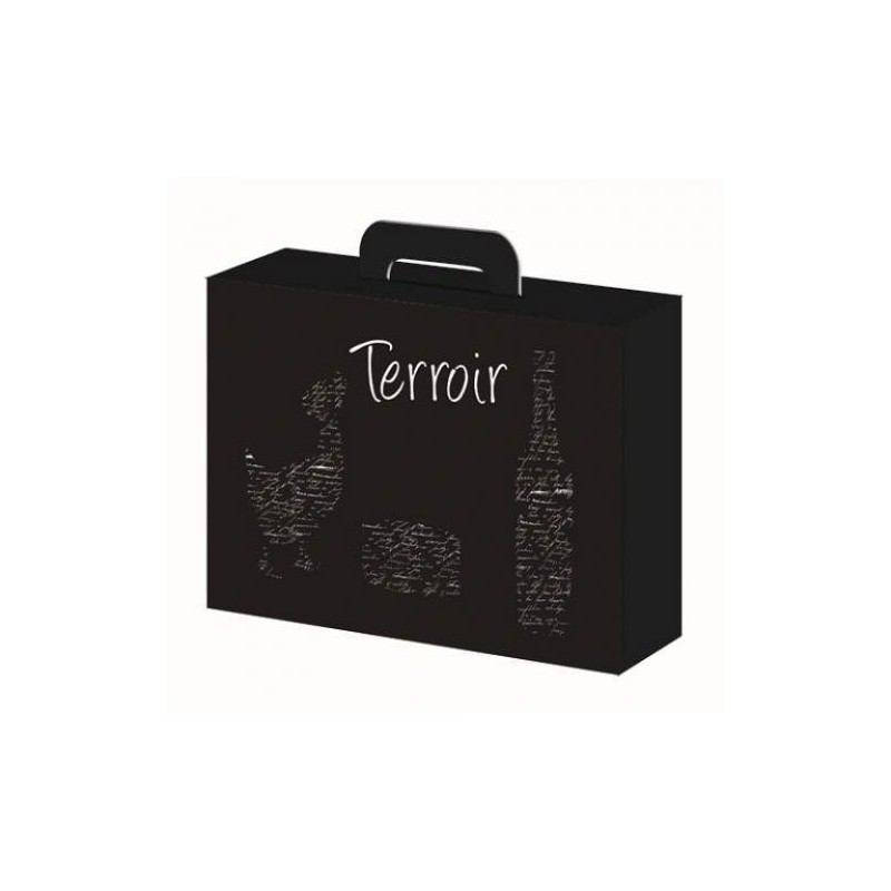 COFFRET Carton -Noir- 34.5x26x11.5 "Terroir"