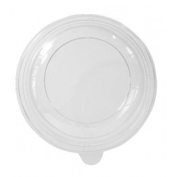 Coperchio piatto di plastica vuoti rotondi -Black Ø 21,5 cm - PS - 70