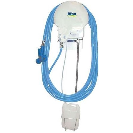 CENTRAL cleaning and disinfection for 1 product with 5 L canister support and 15 m hose