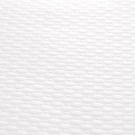 embossed paper tablecloth -70X70 - WHITE - 500