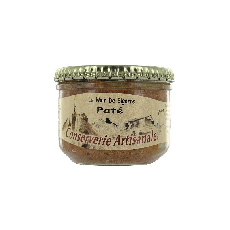 Black Pork Pâté from Bigorre Terroir from the Pyrenees - 180g jar