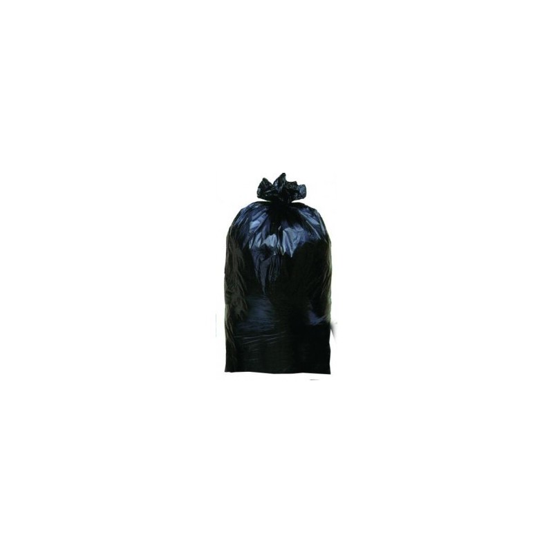Bolsa de basura 100 Negro L 35 μ alrededor de 164 cm / H 87cm - rollo de 25 bolsas