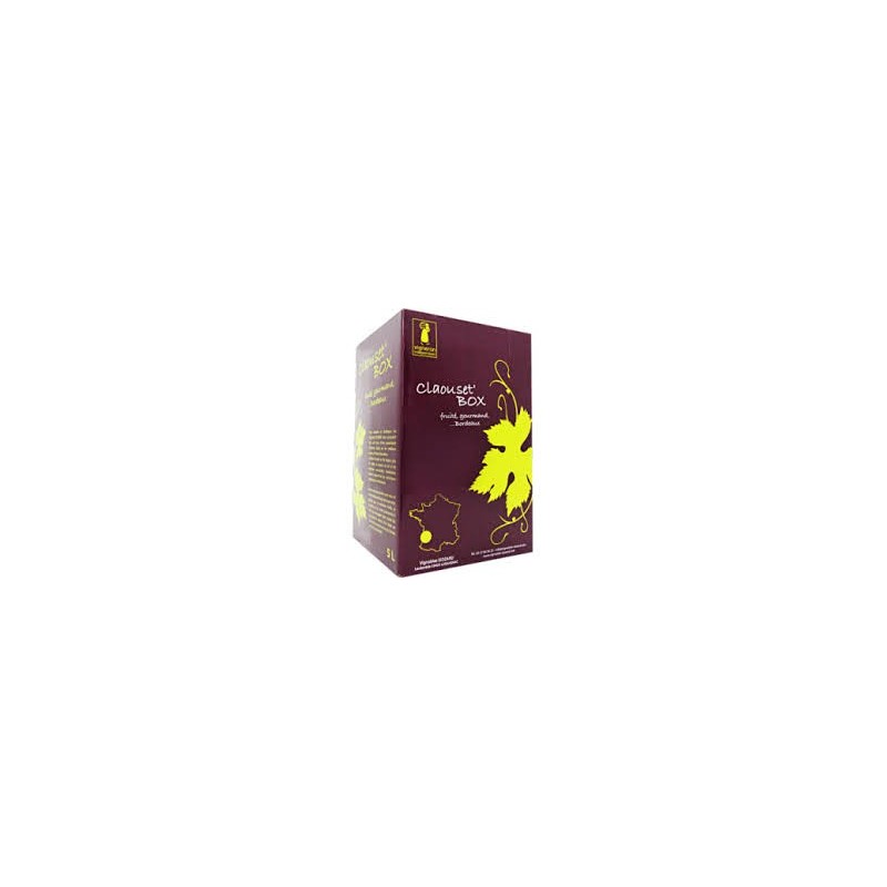 BORDEAUX - RED AOC WINE - Vineyard Siozard "La Claouset 'Box" Wine fountain BIB 5 L
