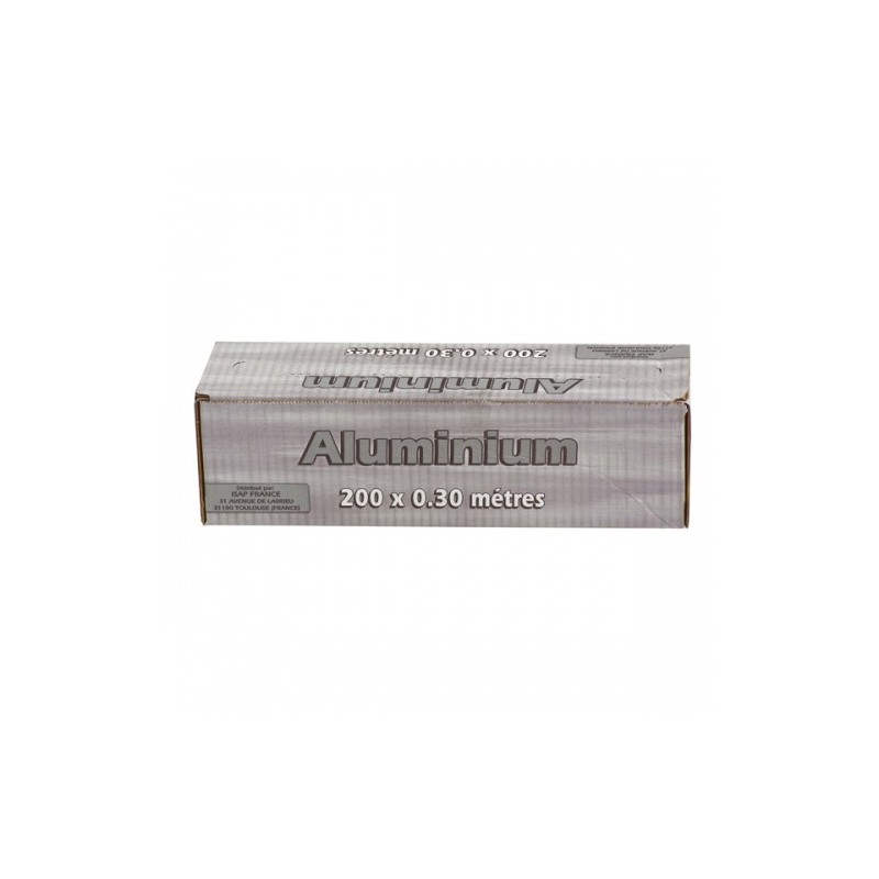 ALUMINIUM mit seiner Spenderbox 11µ 30 cm x 200 m - die Rolle