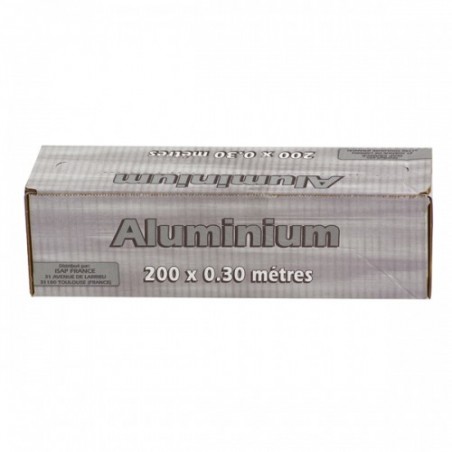 ALUMINUM with its dispenser box 11µ 30 cm x 200 m - the roll