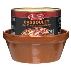 CASSOULET DE CASTELNAUDARY au confit de canard avec son plat en terre - Boîte 1500 g