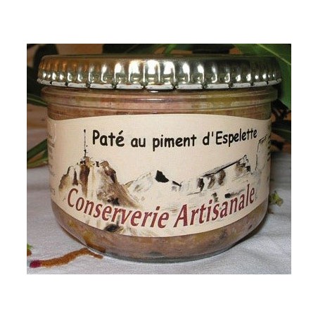 Pâté with Espelette Chilli Pepper from the Pyrenees - 180 g jar