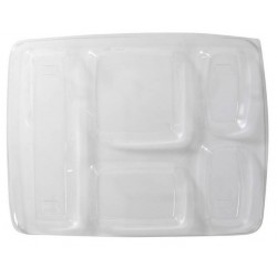 COVER PLATE TRANSPARENT FOOD -5 compartments-25