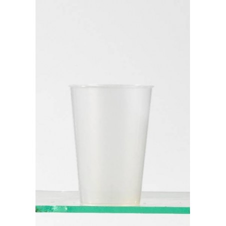 PLASTIC CUP reusable transparent neutral -30 cl-25