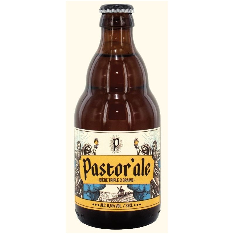 Beer PASTOR ALE Triple Belgian 8.5 ° 33 cl