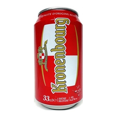 Bier KRONENBOURG Lager 4,5 ° Französisch Metallbox 33 cl