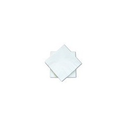 WHITE cocktail NAPKIN in disposable paper 20 x 20 cm 2 layers double point - bag of 100