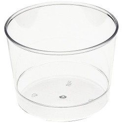 Vidrio Bodega plástico transparente desechable cristal 25 cl - el 10