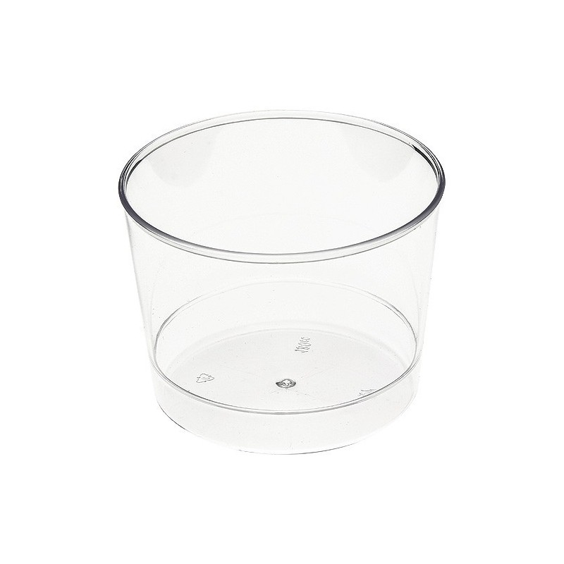 Vidrio Bodega plástico transparente desechable cristal 25 cl - el 10