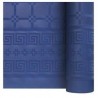 Tablecloth Navy blue in damask paper width 1.20 m - the 25 m roll