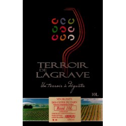 Terroir de Lagrave COTES DU TARN Vin Rosé VDP Fontaine à vin BIB 10 L