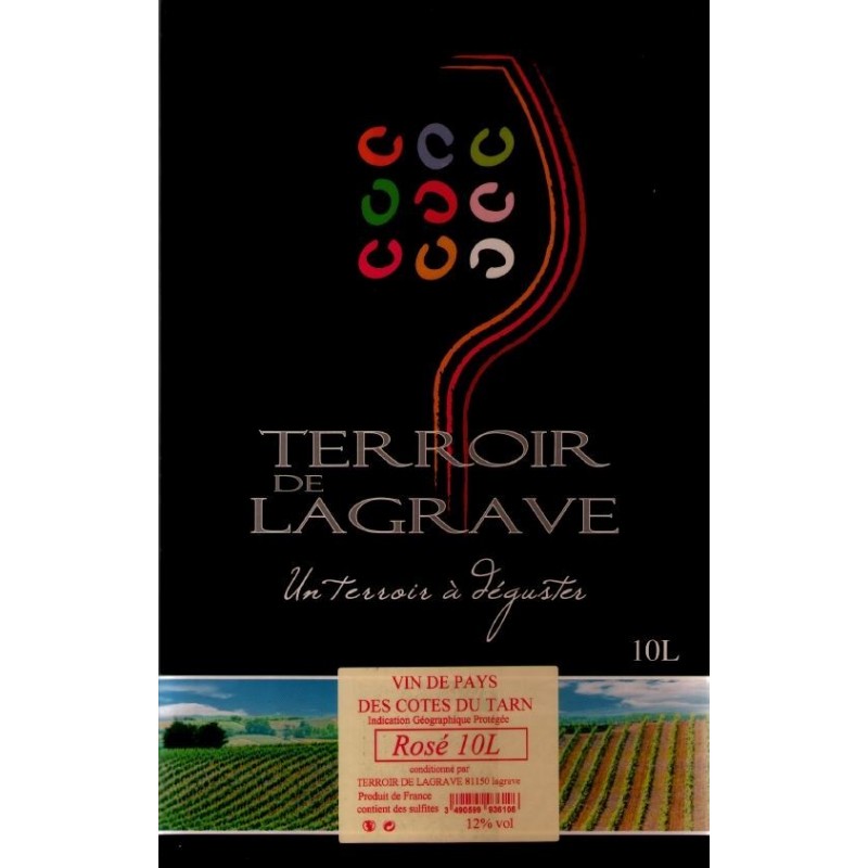Terroir de Lagrave COTES DU TARN Wein Rosé VDP Weinbrunnen BIB 10 L