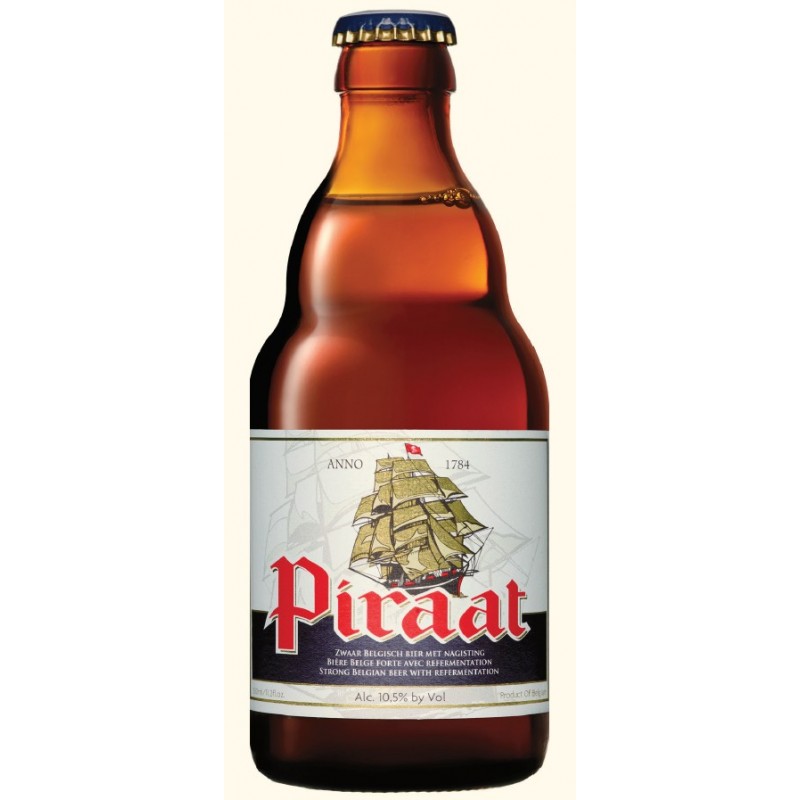 Bière PIRAAT Ambrée Belgique 10.5° 33 cl