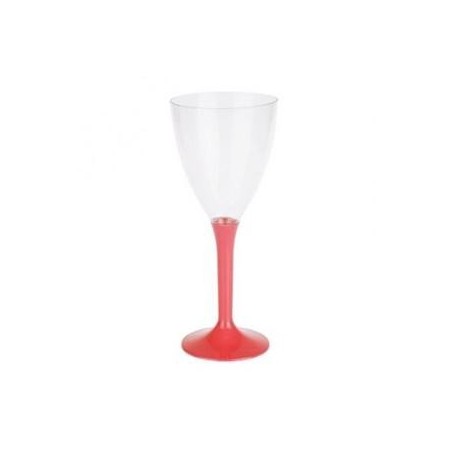 GLASS Wine Red plastic disposable crystal 16cl - the 10