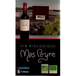 Mas Peyre COTES OF THE ROUSSILLON Red wine PDO Wine fountain BIB 5 L organic