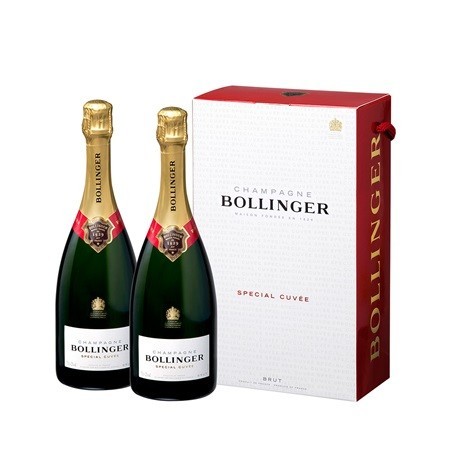 Bollinger Twinpack CHAMPAGNE Spécial Cuvée Brut Vin Blanc Coffret de 2 bouteilles 75 cl