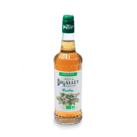 ORGANIC SYRUP of mint Bigallet 70 cl
