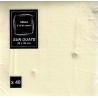 ASCIUGAMANO AVORIO in carta usa e getta 38 x 38 cm Sun Ouat plain - il sacchetto di 40