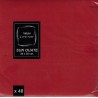 RED TOWEL in disposable paper 38 x 38 cm Sun Ouate plain - the bag of 40