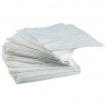 TOALLA BLANCA en papel desechable 30 x 30 cm 2 capas - la bolsa de 100