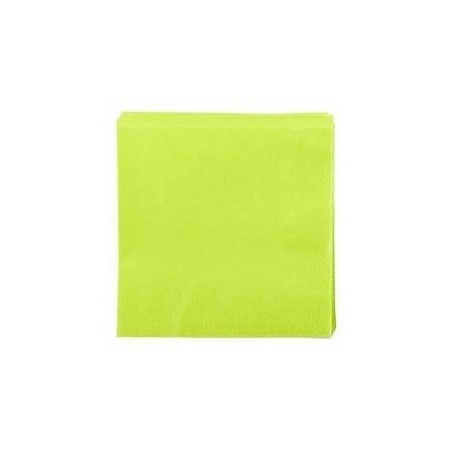 ANIS GREEN TOWEL in disposable paper 38 x 38 cm 2-ply - the bag of 50