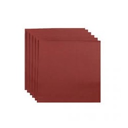 SERVILLETA de cóctel BURDEOS en papel desechable 20 x 20 cm 2 capas doble punta - la bolsa de 100