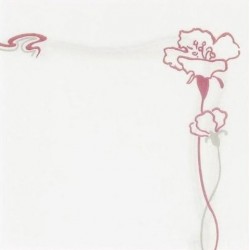 TUCH Weiß Einweg-Papier 40 x 40 cm Vlies mit kochend „Ibiscus“ bordeaux - die Tasche 50