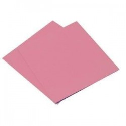 SERVIETTE ROSE PASTEL en papier jetable 40 x 40 cm non-tissé - le sachet de 50