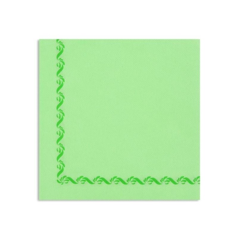 ANIS GREEN TOWEL with disposable paper pad Sun Ouate 38x38 - the bag of 50