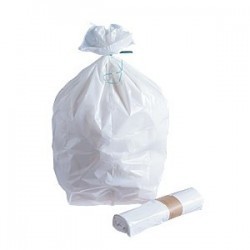 Sacco spazzatura "Maxibel" -bianco 11 μ   20 L - Il rullo 50 borse