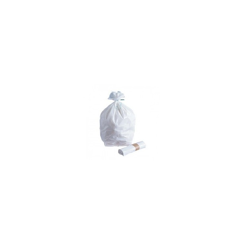 Sacco spazzatura "Maxibel" -bianco 11 μ   20 L - Il rullo 50 borse