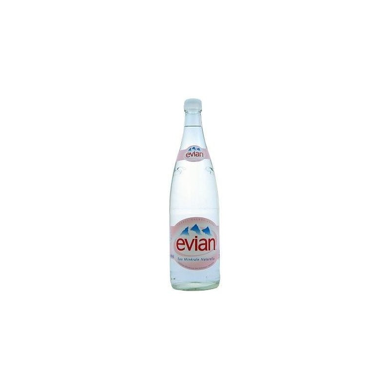 EVIAN ACQUA - 12 bottiglie da 1 litro in vetro a rendere (set 4,20 € compresa nel prezzo)