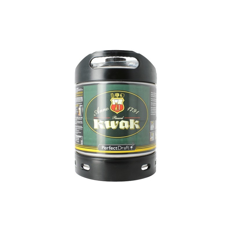 Bière KWAK Ambrée Belge 8,4° fût de 6 L pour machine Perfect Draft de Philips (7.10 EUR de consigne comprise dans le prix)