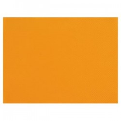 Set de Table mandarine en papier jetable gaufré 30x40 cm - les 1000