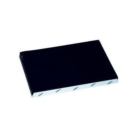 Black disposable paper table set embossed 30x40 cm - the 1000