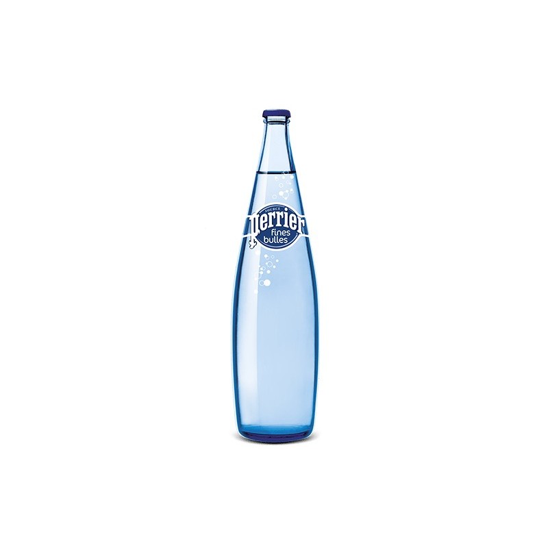 Agua PERRIER Fine Bubbles 12 botellas de 1 L en vidrio retornable (depósito de 4,20 € incluido en el precio)
