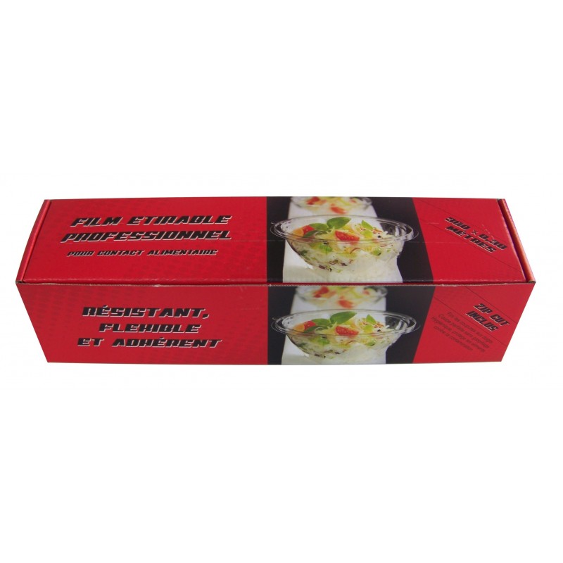 CLINGFILM with dispenser box with ZIP CUT thickness 8 μ width 30 cm - the roll of 300 m
