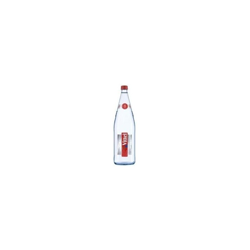 Eau VITTEL - 12 bouteilles de 1 L en verre consigné (consigne de 4,20 € comprise dans le prix)