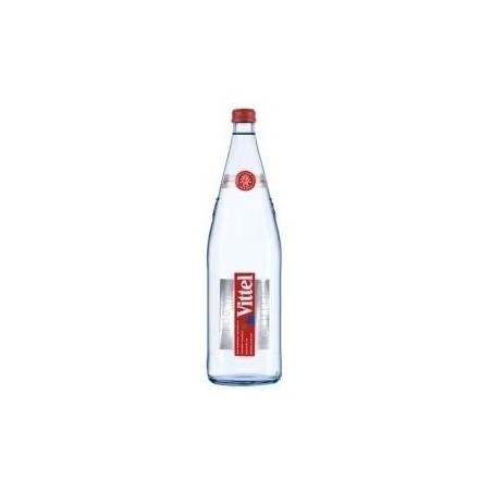 Agua VITTEL - 12 botellas de 1 L en vidrio retornable (depósito de 4,20 € incluido en el precio)
