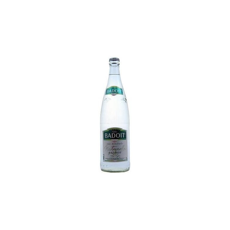 Agua BADOIT - 12 botellas de 1 L en vidrio retornable (depósito de 4,20 € incluido en el precio)
