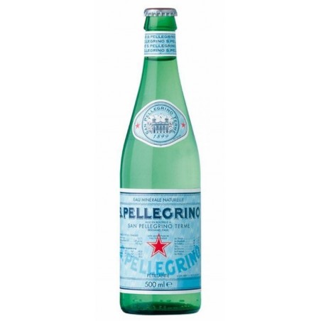 SAN PELLEGRINO Wasser - 20 Flaschen 50 cl in Mehrwegglas (Kaution von 4,80 € im Preis inbegriffen)