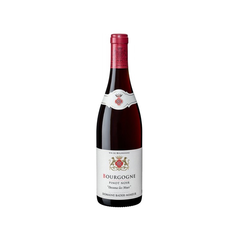 BOURGOGNE Pinot Noir Bader-Mimeur Dessous Les Mues Vin Rouge AOC 75 cl