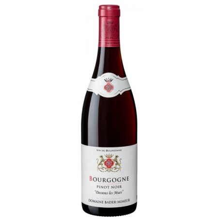 BOURGOGNE Pinot Noir Bader-Mimeur Dessous Les Mues Red wine AOC 75 cl