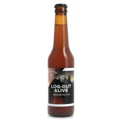 Bière WHITE FRONTIER LOG OUT & LIVE Blonde Suisse 5° 33 cl