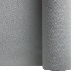 Nappe Gris Argent en papier intissé largeur 1,20 m - le rouleau de 25 m